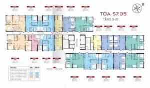 Mặt bằng tòa S7.05 Vinhomes Grand Park 