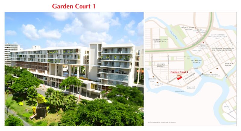 Shophouse dự án Garden Court 1